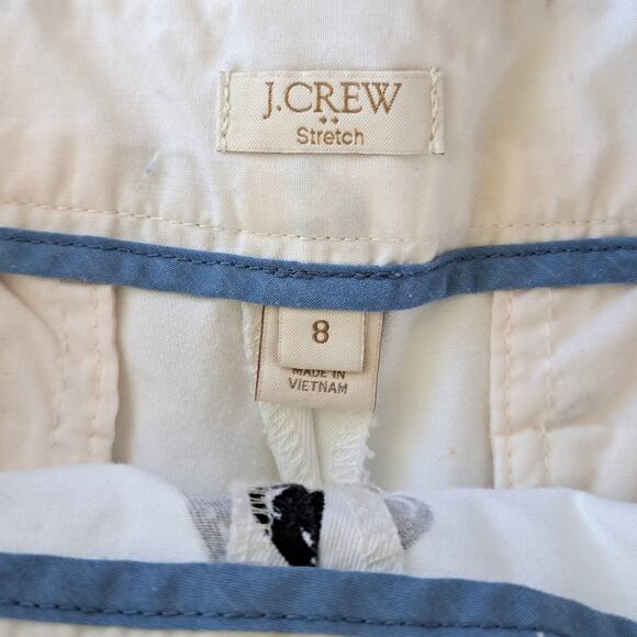 J CREW Sailboat Print Chino Short Black & White Size 8 Nautical Preppy - Picture 4 of 6